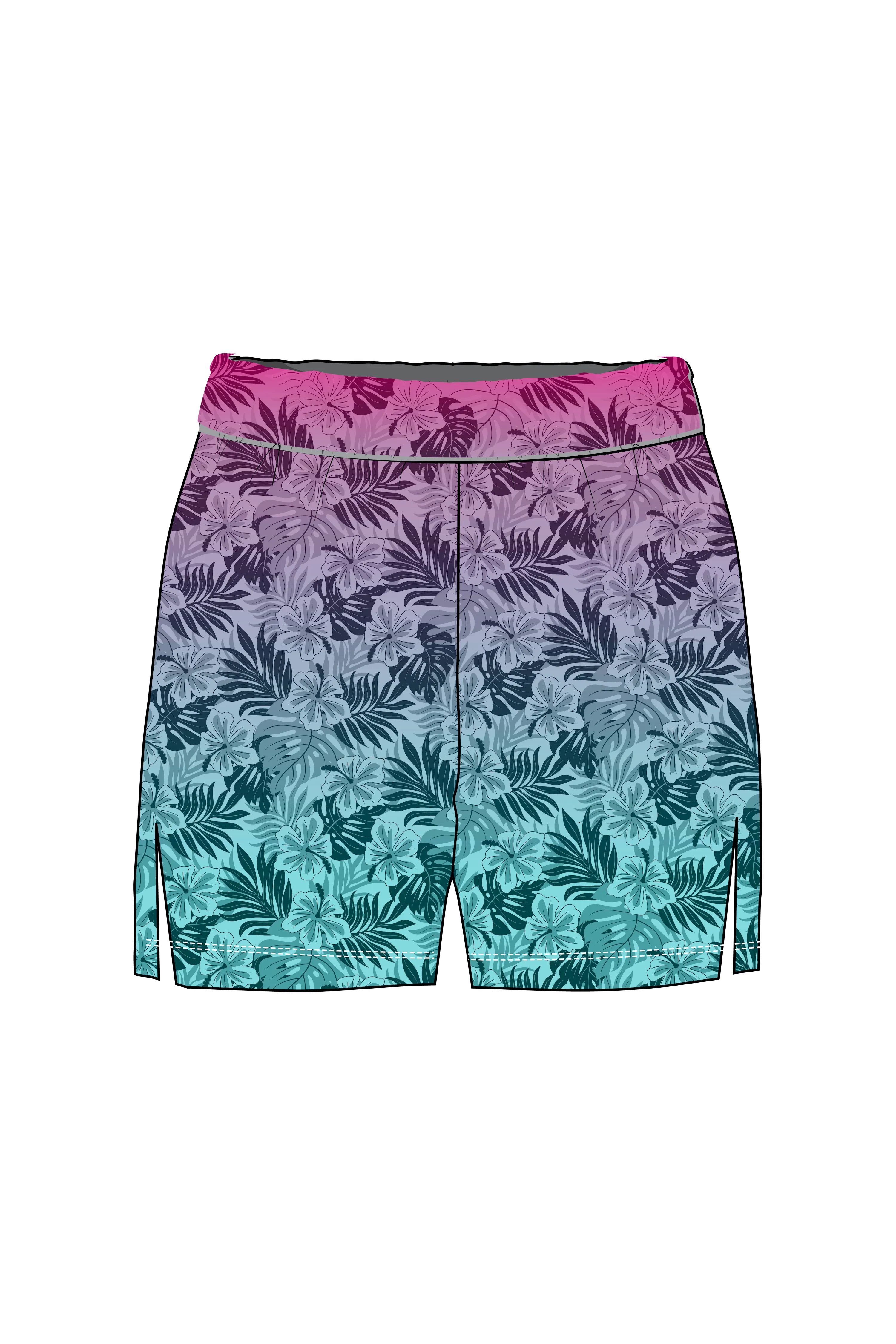2025 NHSCA Duals Mesh Short - Pink/Blue (5" Inseam)