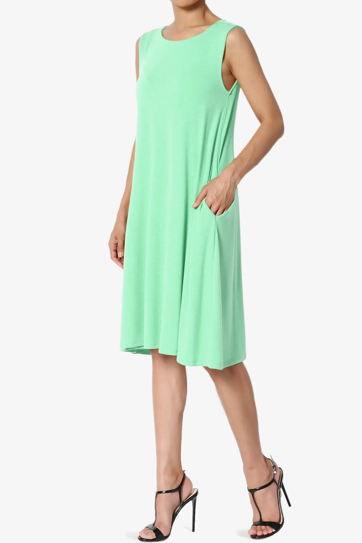 Allie Sleeveless Jersey A-Line Dress