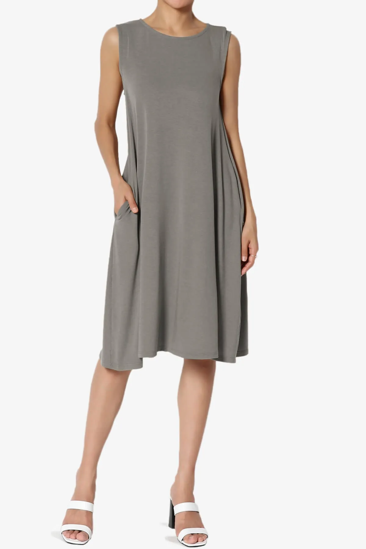 Allie Sleeveless Jersey A-Line Dress