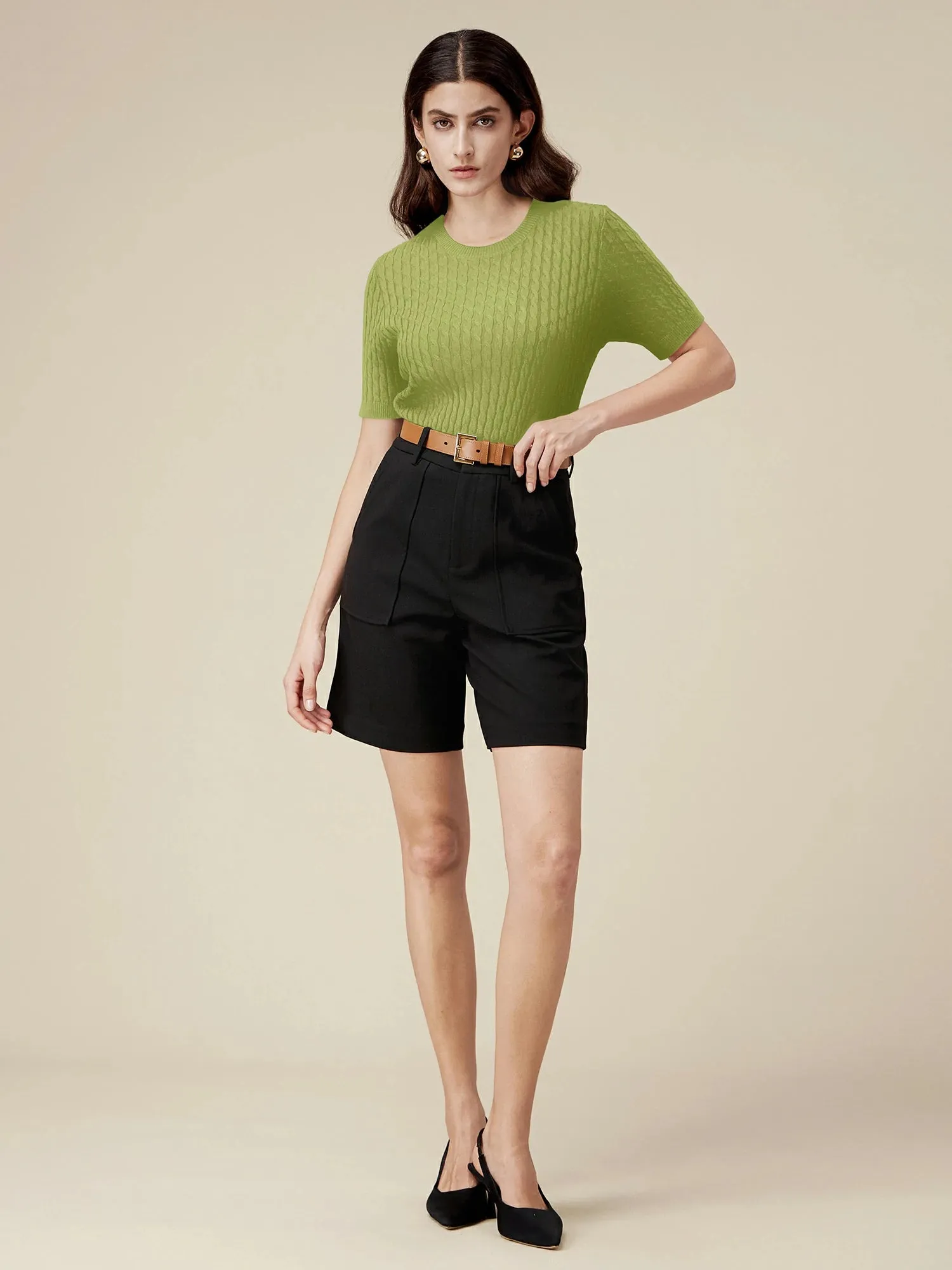 Amoretu 100% Lyocell Knit Sweater Top