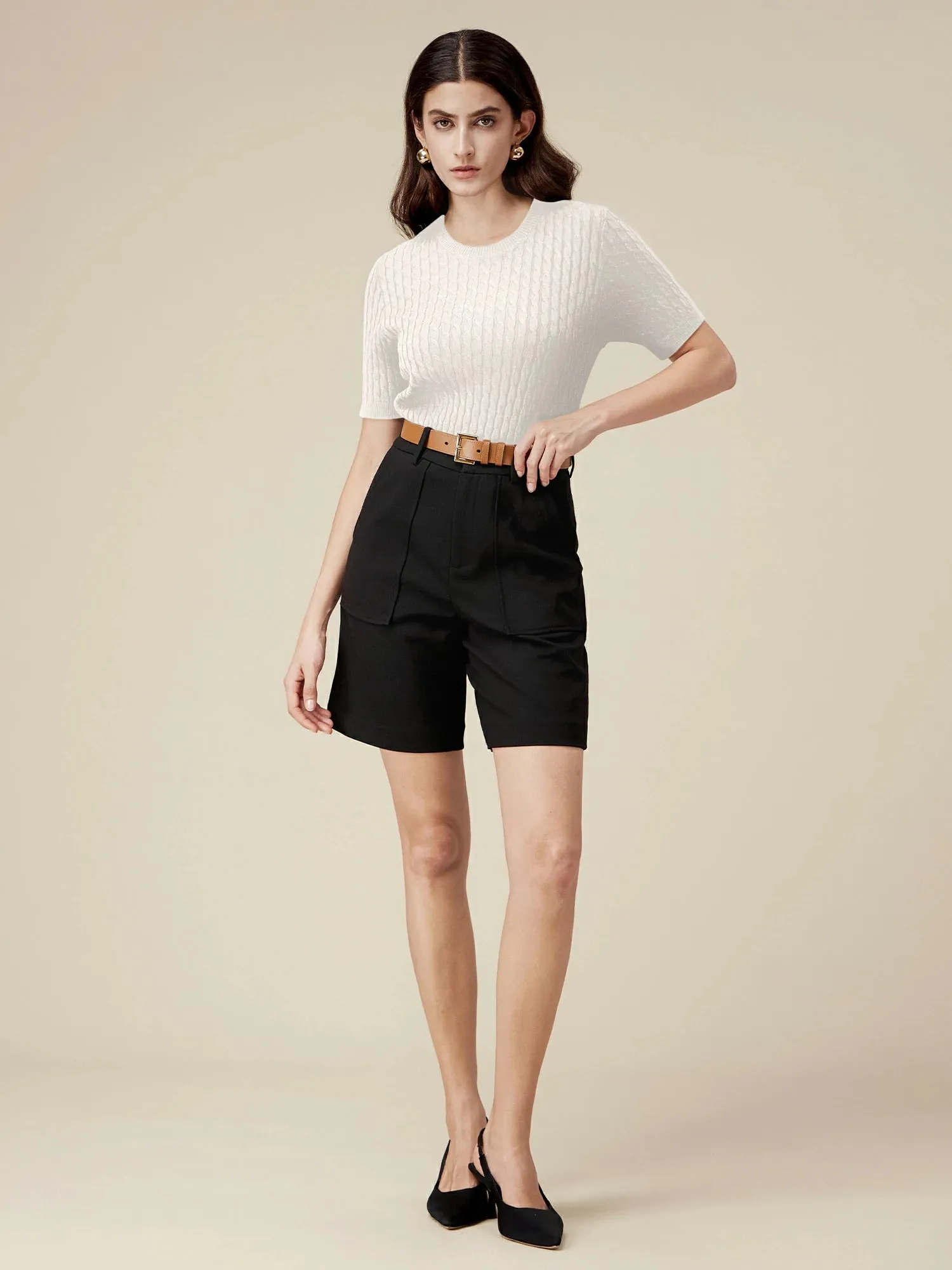 Amoretu 100% Lyocell Knit Sweater Top