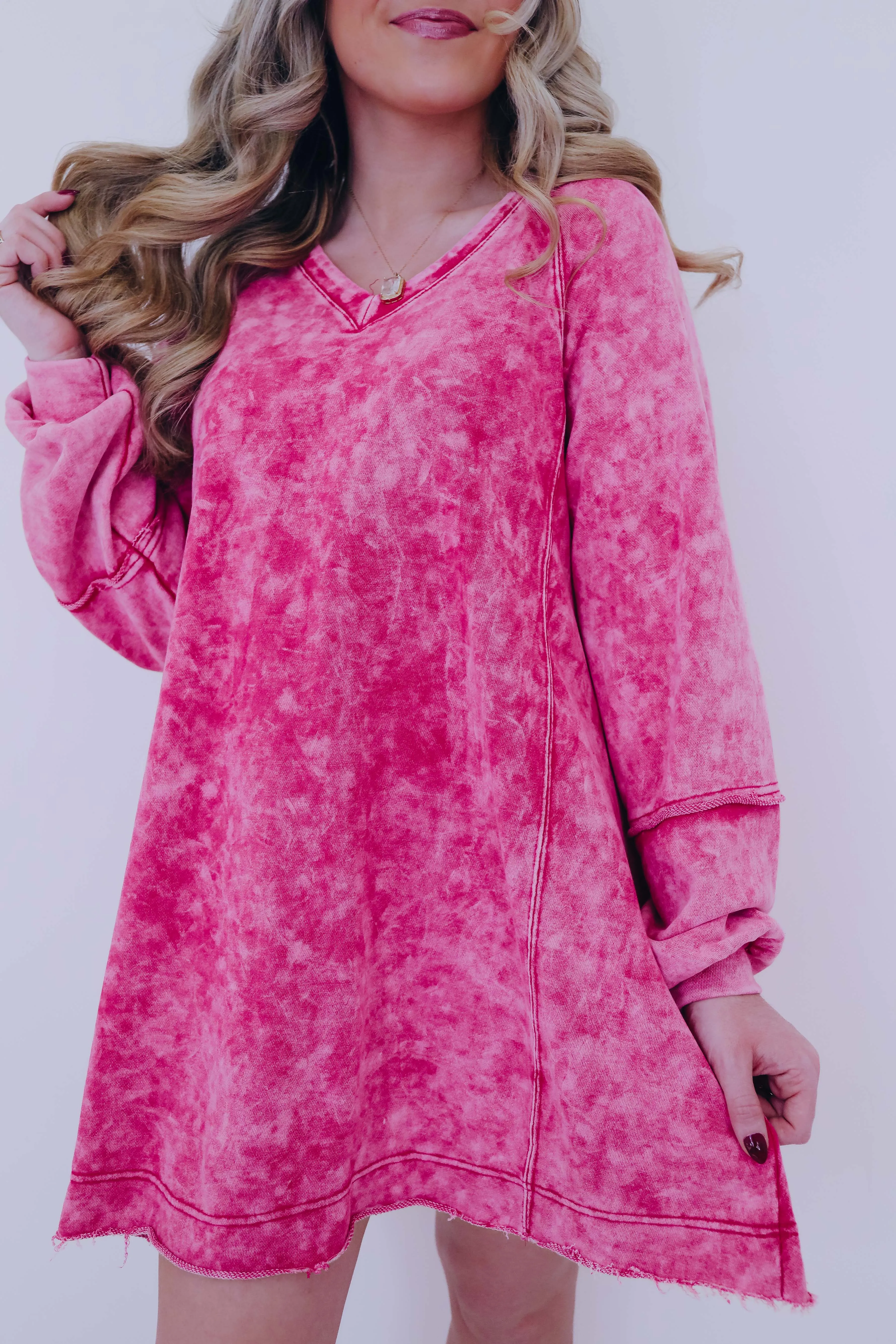 Annie A-Line Sweatshirt Dress - 4 Colors