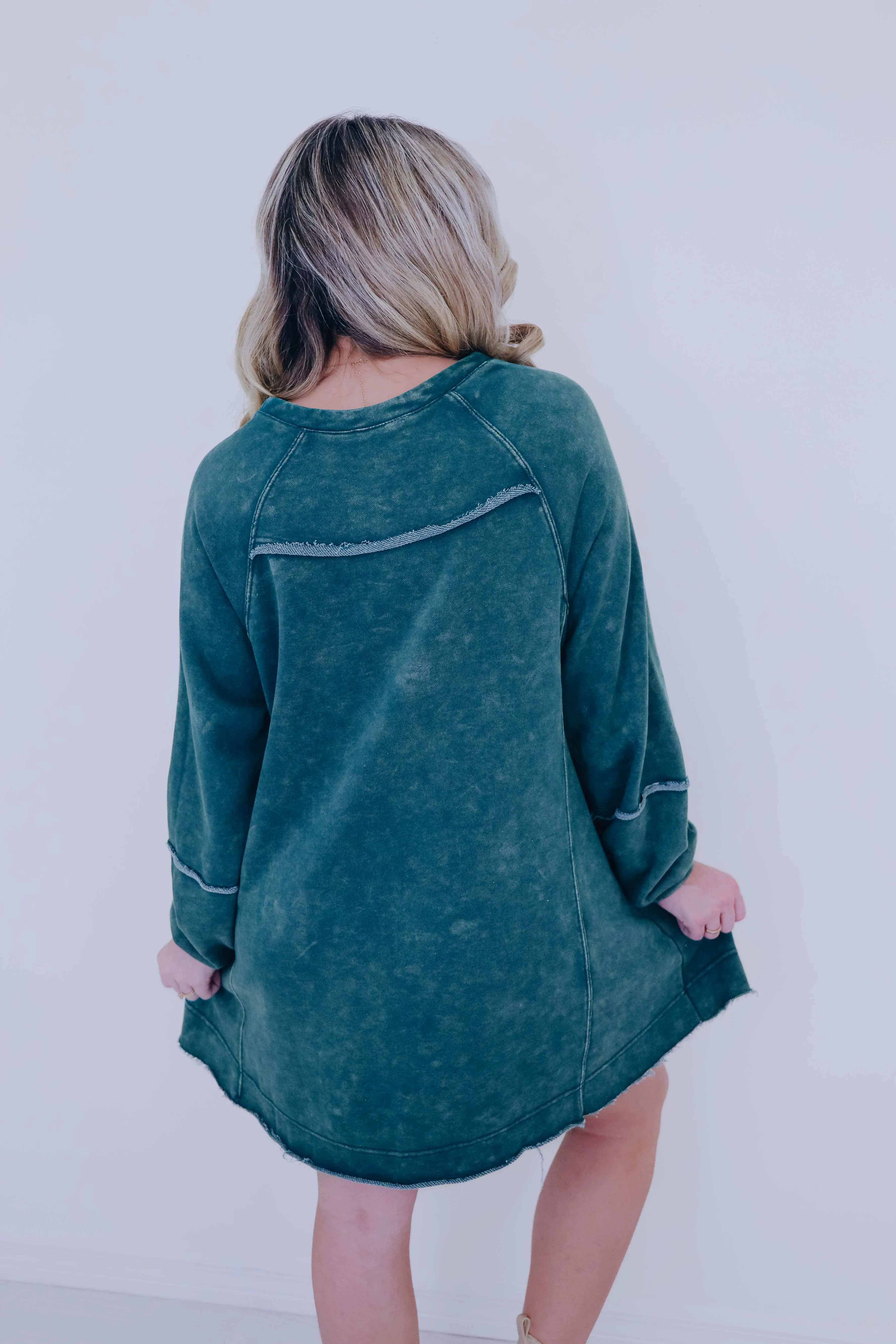 Annie A-Line Sweatshirt Dress - 4 Colors