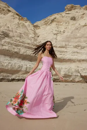 ASTON - Cordelia Dress SALMON BOUQUET