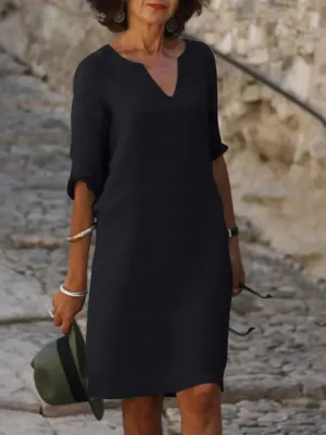 Chelsea - Casual V-Neck Dress