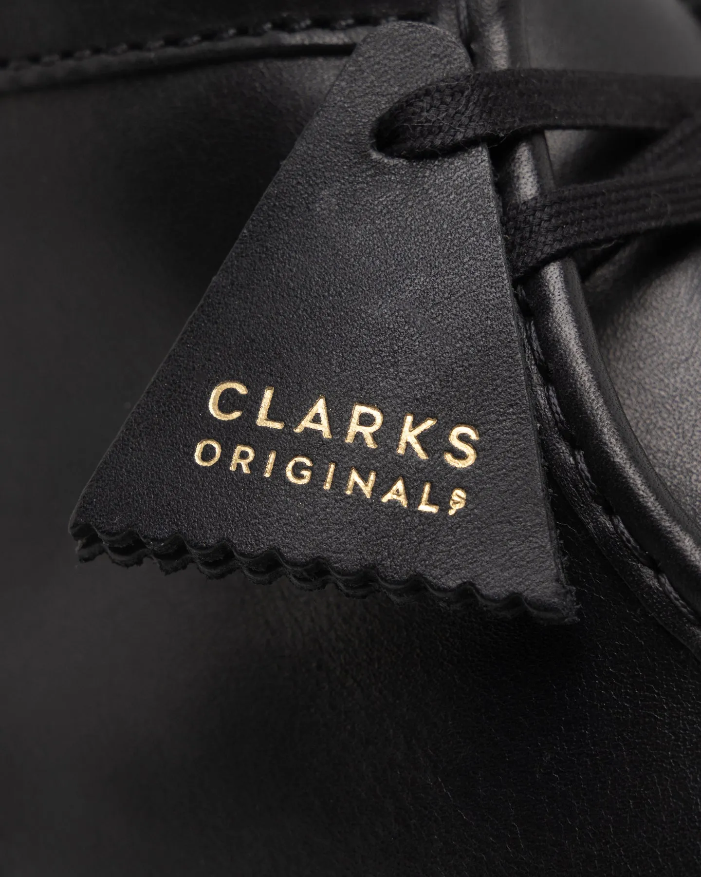 Clarks Originals Wallabee Boot (M) Black Leather