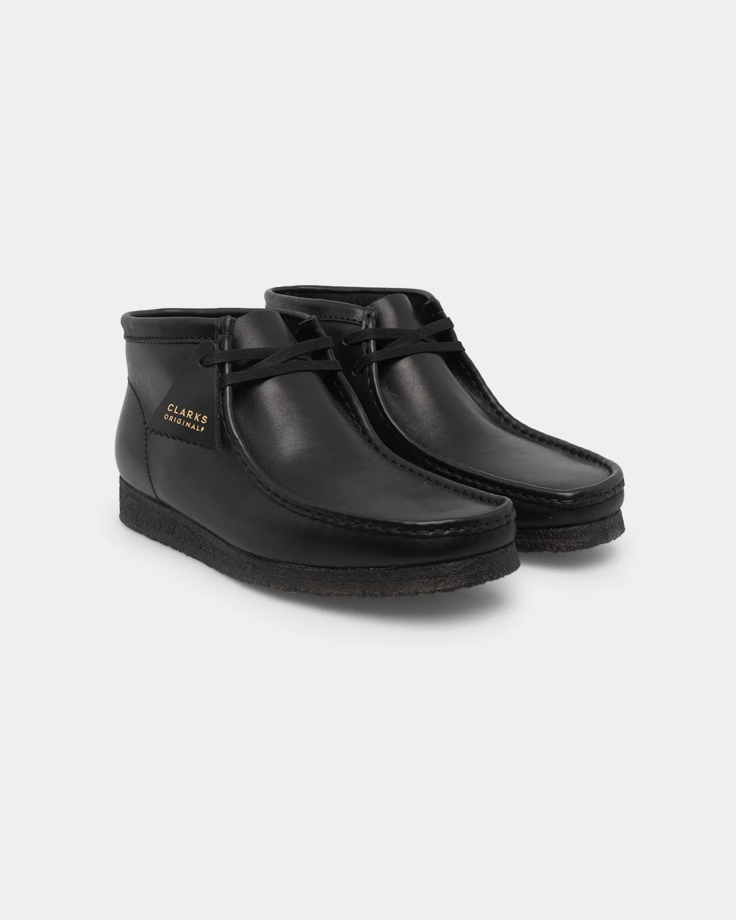 Clarks Originals Wallabee Boot (M) Black Leather