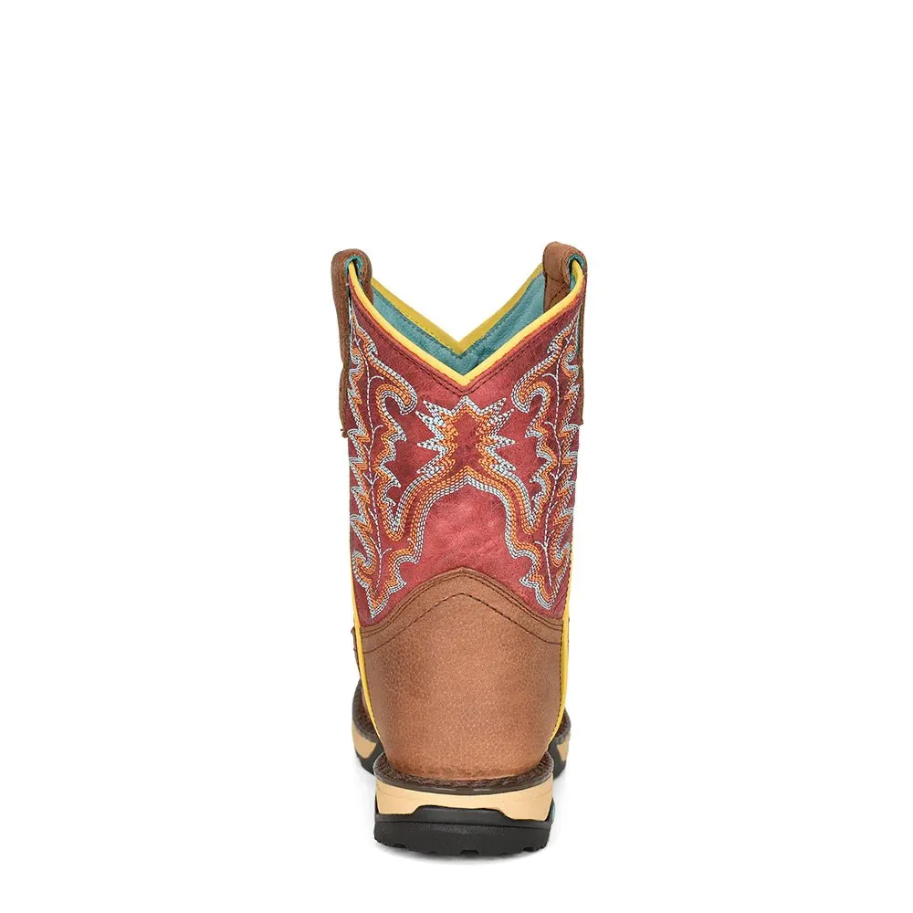 Corral Women's 8.5" Tan Hydro Resist Square Toe Work Boot