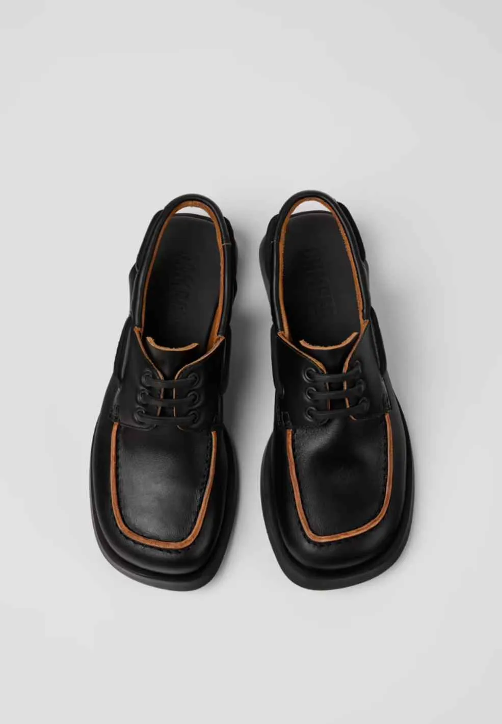Dana Black Leather Sandal Mocassin
