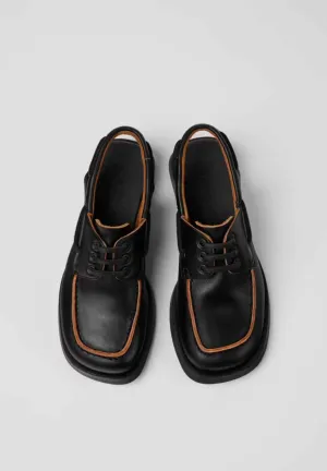 Dana Black Leather Sandal Mocassin