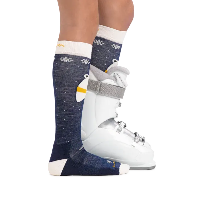 Darn Tough Kid's Polar Bear Over-the-Calf Midweight Ski & Snowboard Sock 2024