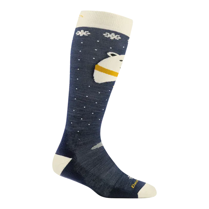 Darn Tough Kid's Polar Bear Over-the-Calf Midweight Ski & Snowboard Sock 2024