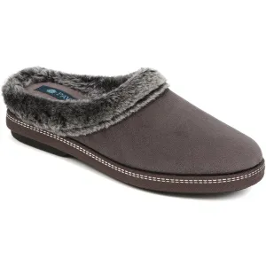 Faux Fur Trimmed Mule Slippers - RELAX34011 / 320 661