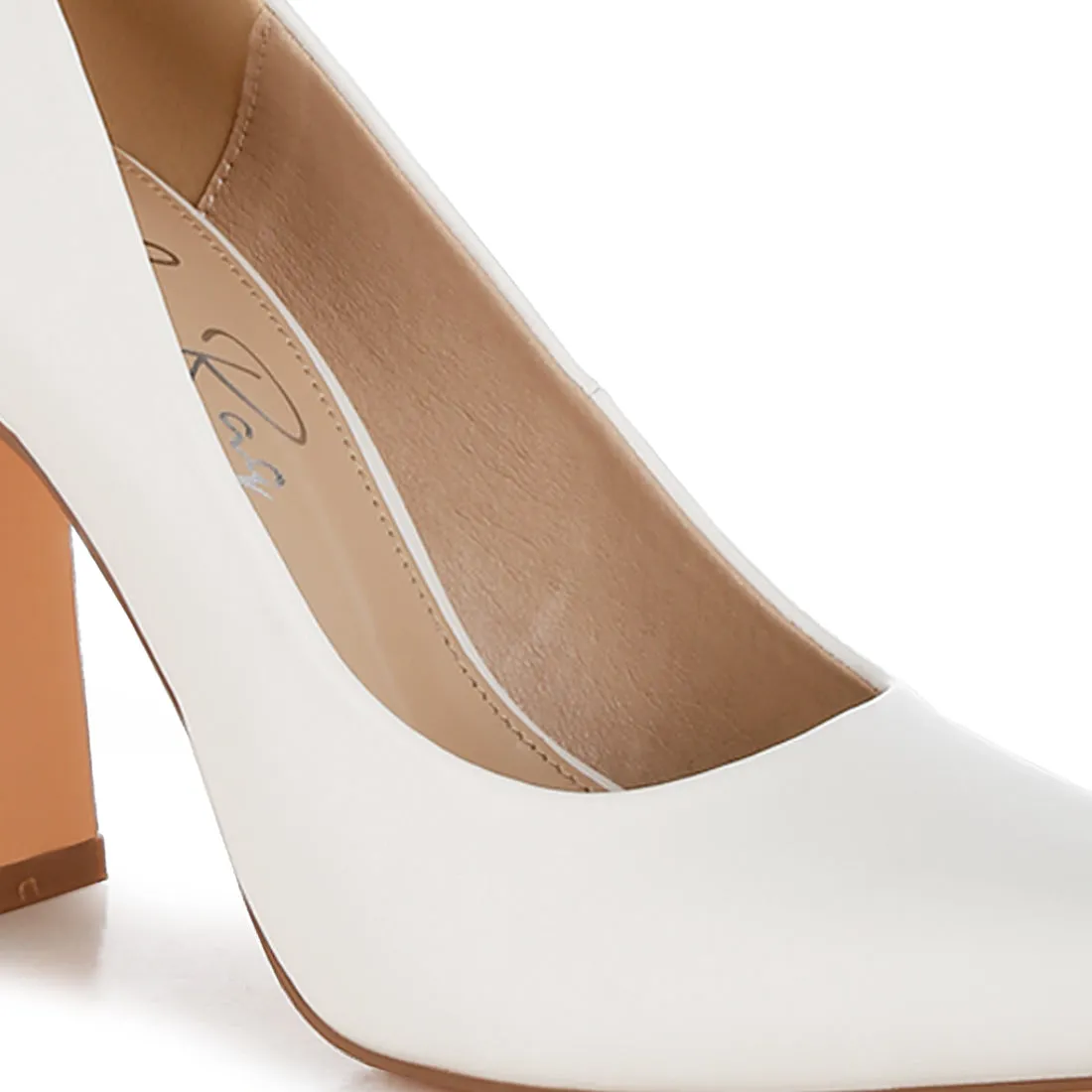Faux Leather Pumps