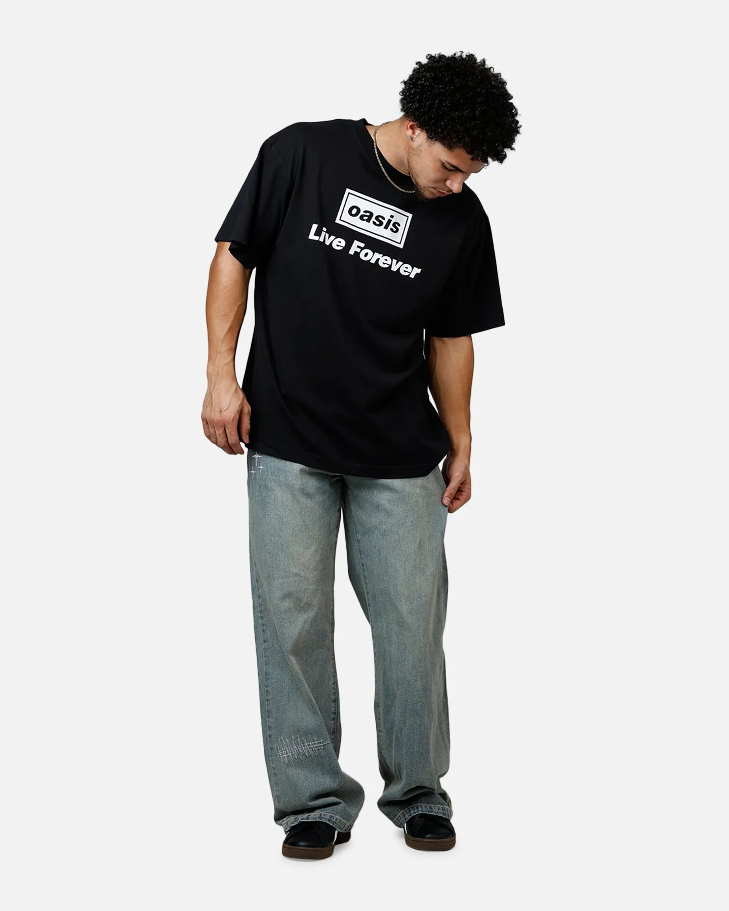 Global Merchandising Oasis Live Forever T-Shirt Black