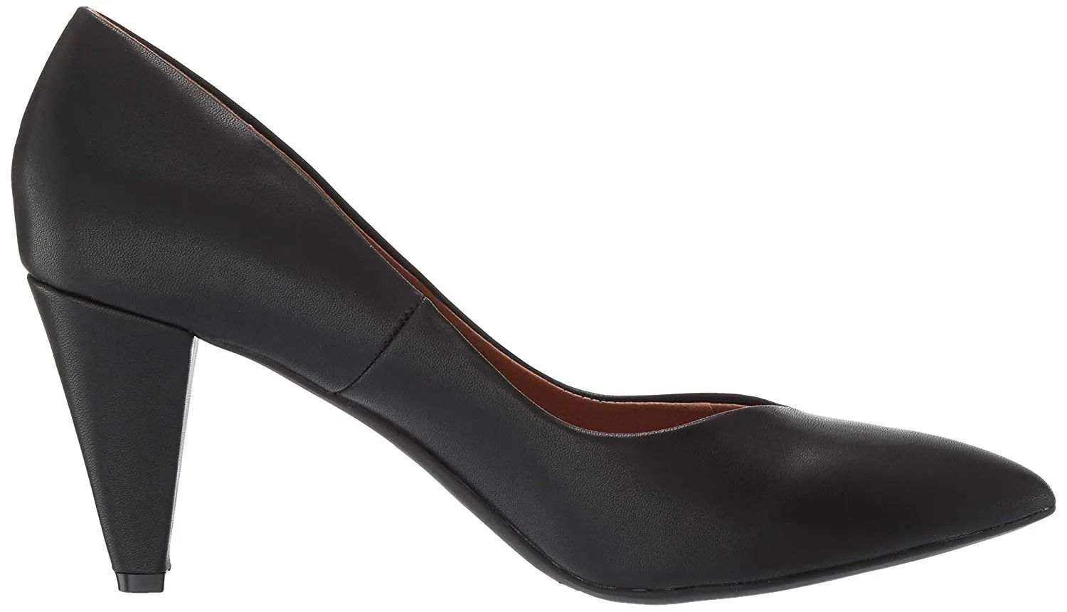 Lust For Life Moxxie Black Nappa Mid Heel Fashion Slip On Pointed Toe Pumps
