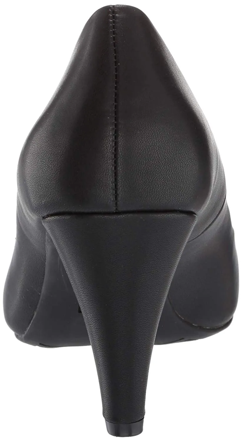 Lust For Life Moxxie Black Nappa Mid Heel Fashion Slip On Pointed Toe Pumps