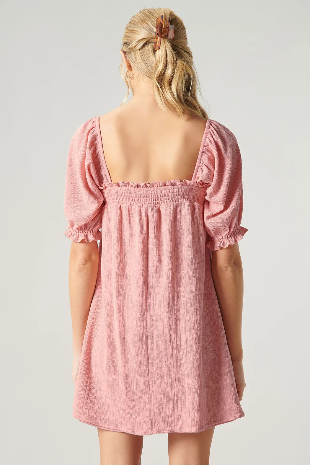 Miss Sunshine Convertible Sleeve Babydoll Dress