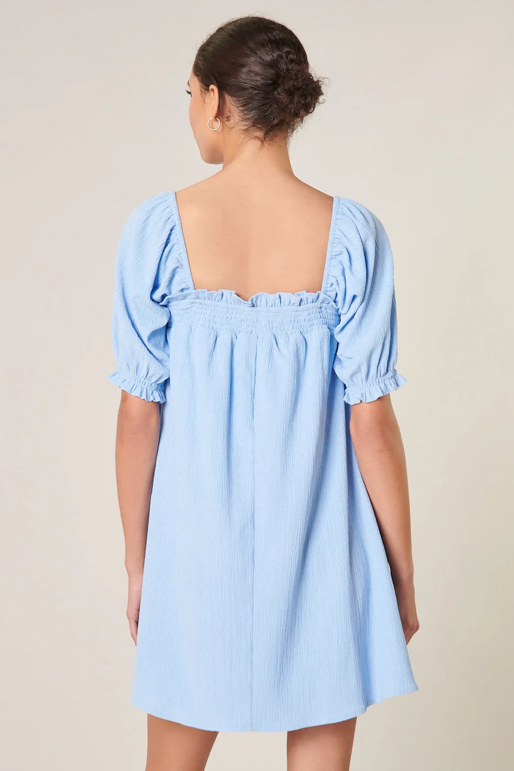 Miss Sunshine Convertible Sleeve Babydoll Dress