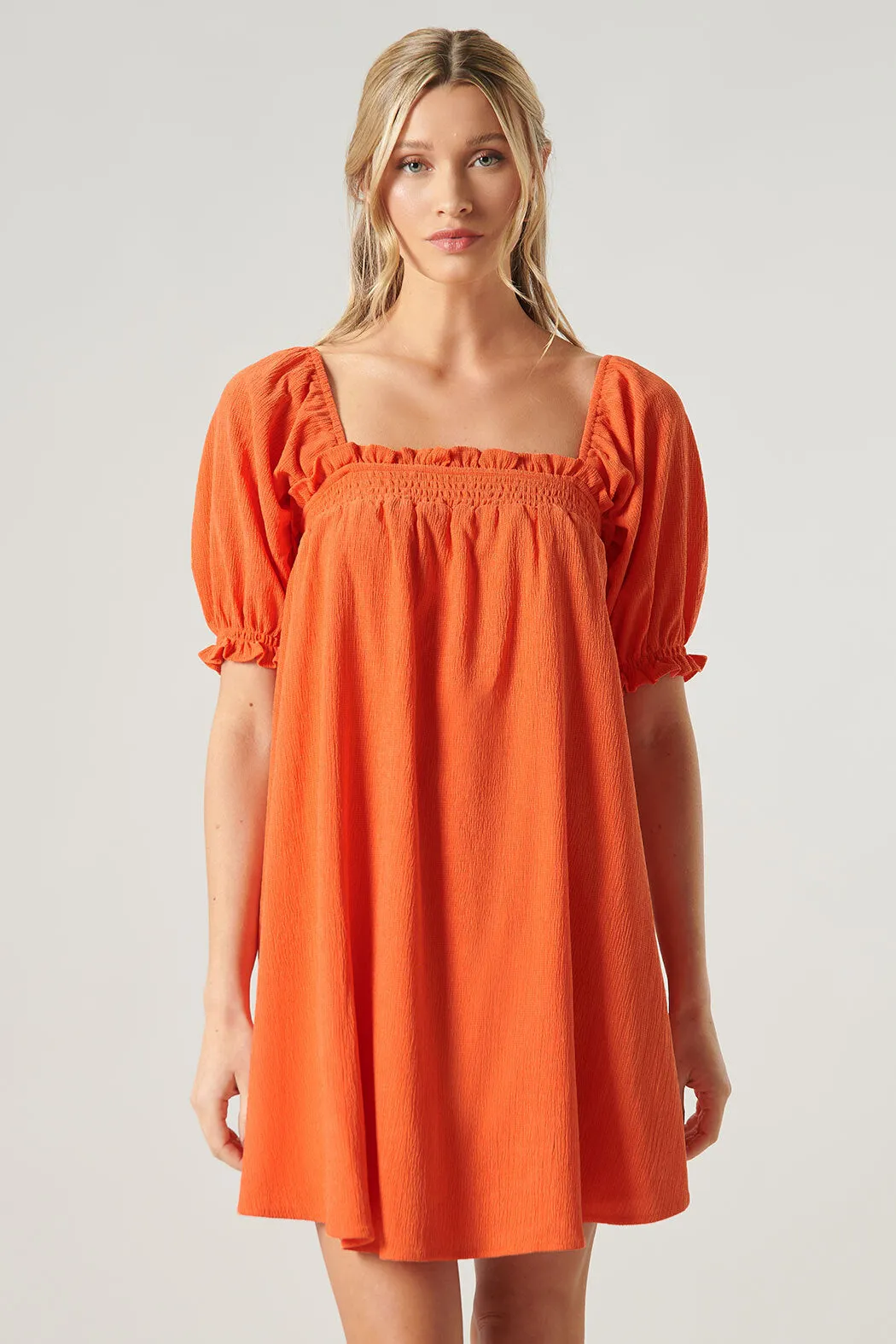 Miss Sunshine Convertible Sleeve Babydoll Dress