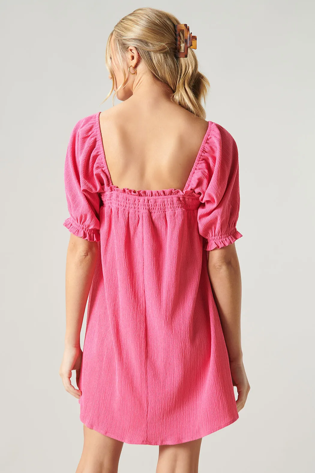 Miss Sunshine Convertible Sleeve Babydoll Dress