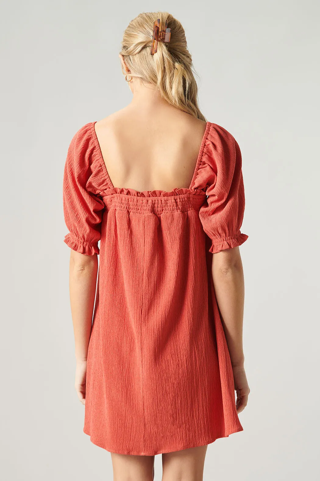 Miss Sunshine Convertible Sleeve Babydoll Dress