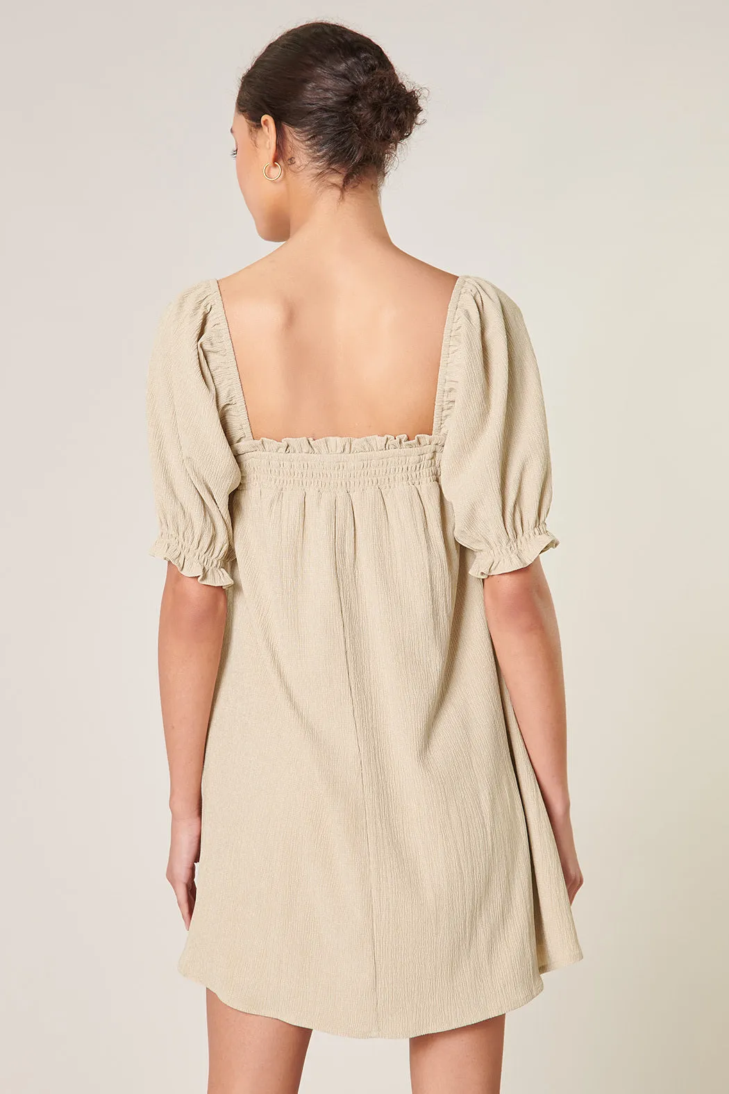 Miss Sunshine Convertible Sleeve Babydoll Dress
