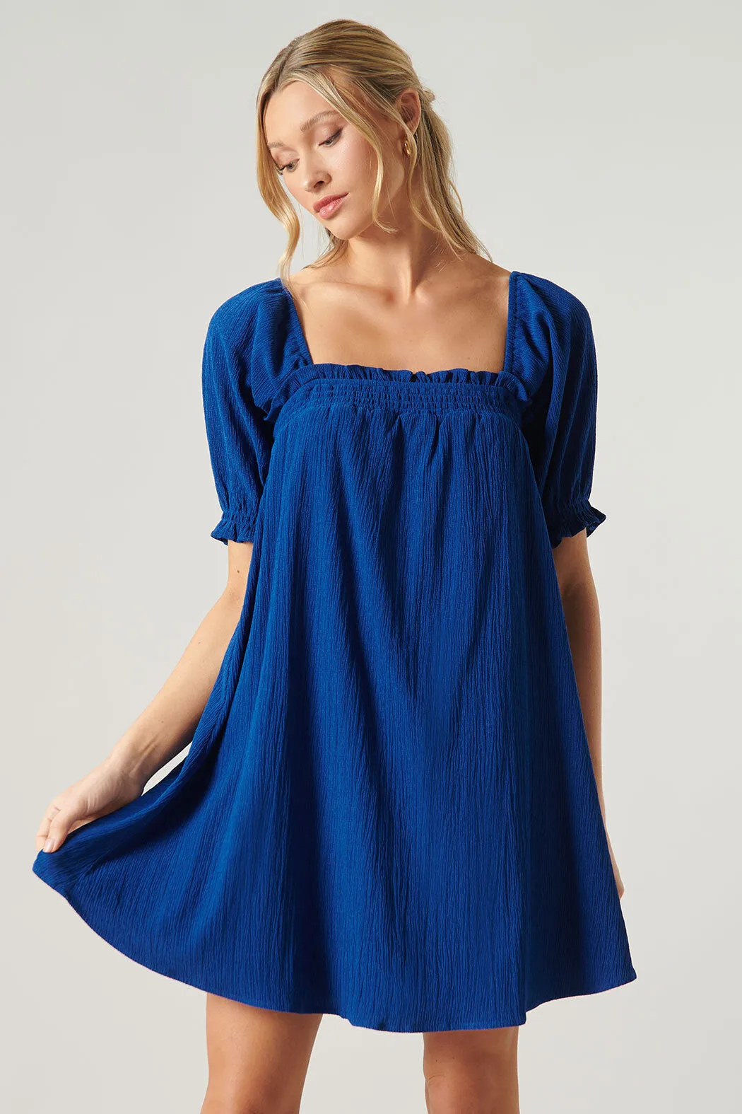 Miss Sunshine Convertible Sleeve Babydoll Dress