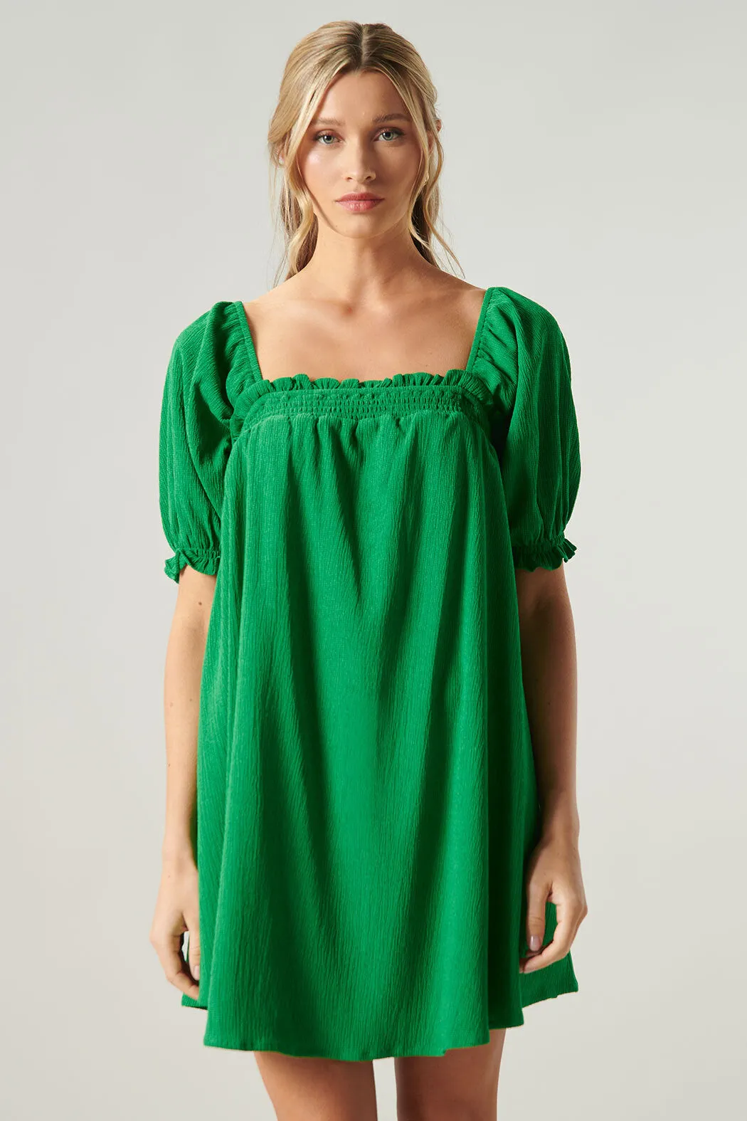 Miss Sunshine Convertible Sleeve Babydoll Dress