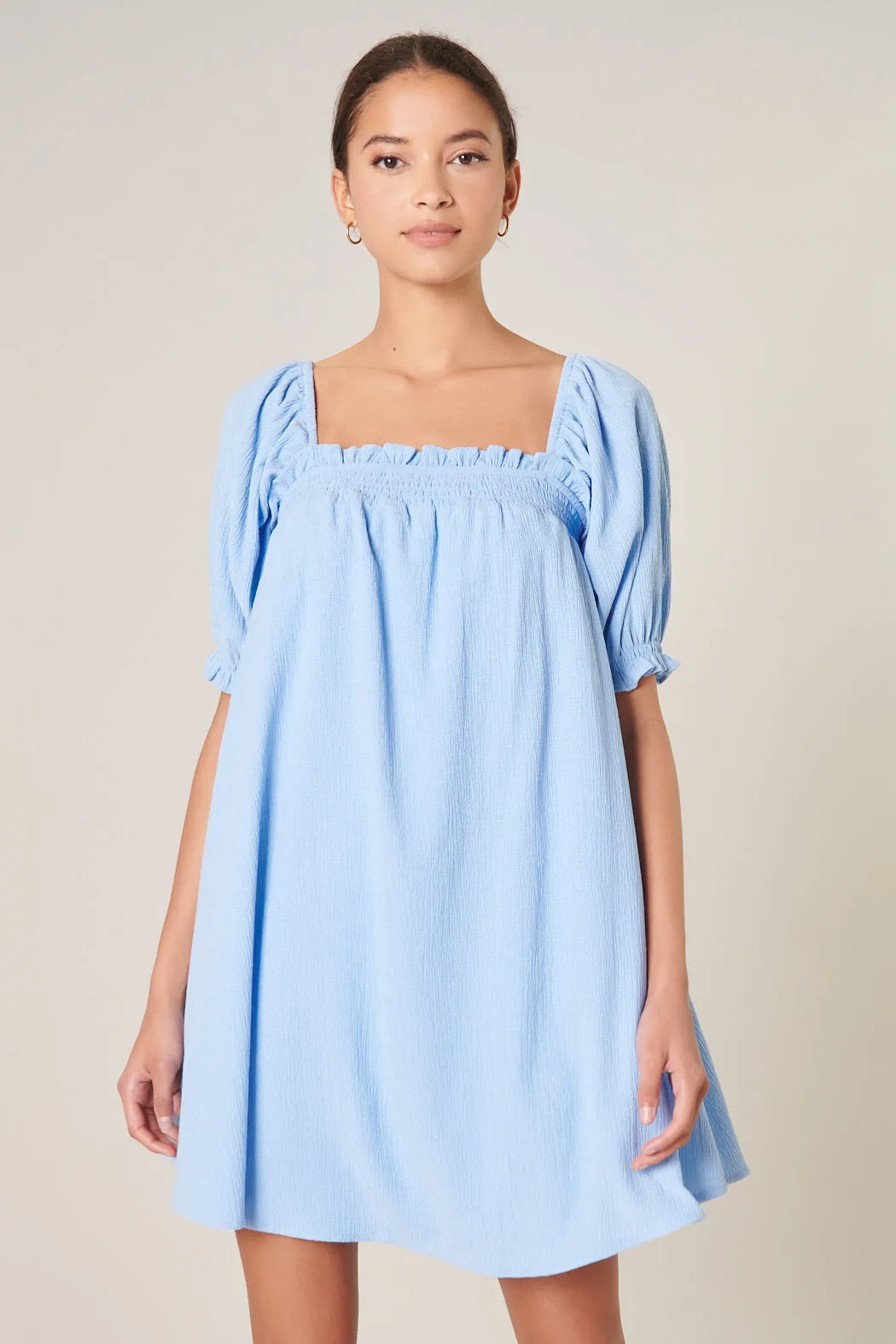 Miss Sunshine Convertible Sleeve Babydoll Dress