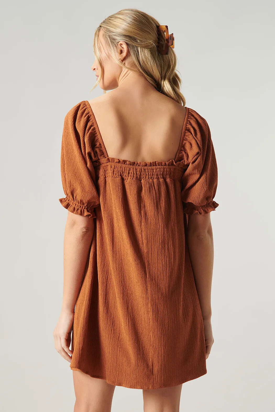 Miss Sunshine Convertible Sleeve Babydoll Dress