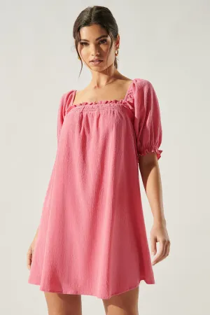 Miss Sunshine Convertible Sleeve Babydoll Dress