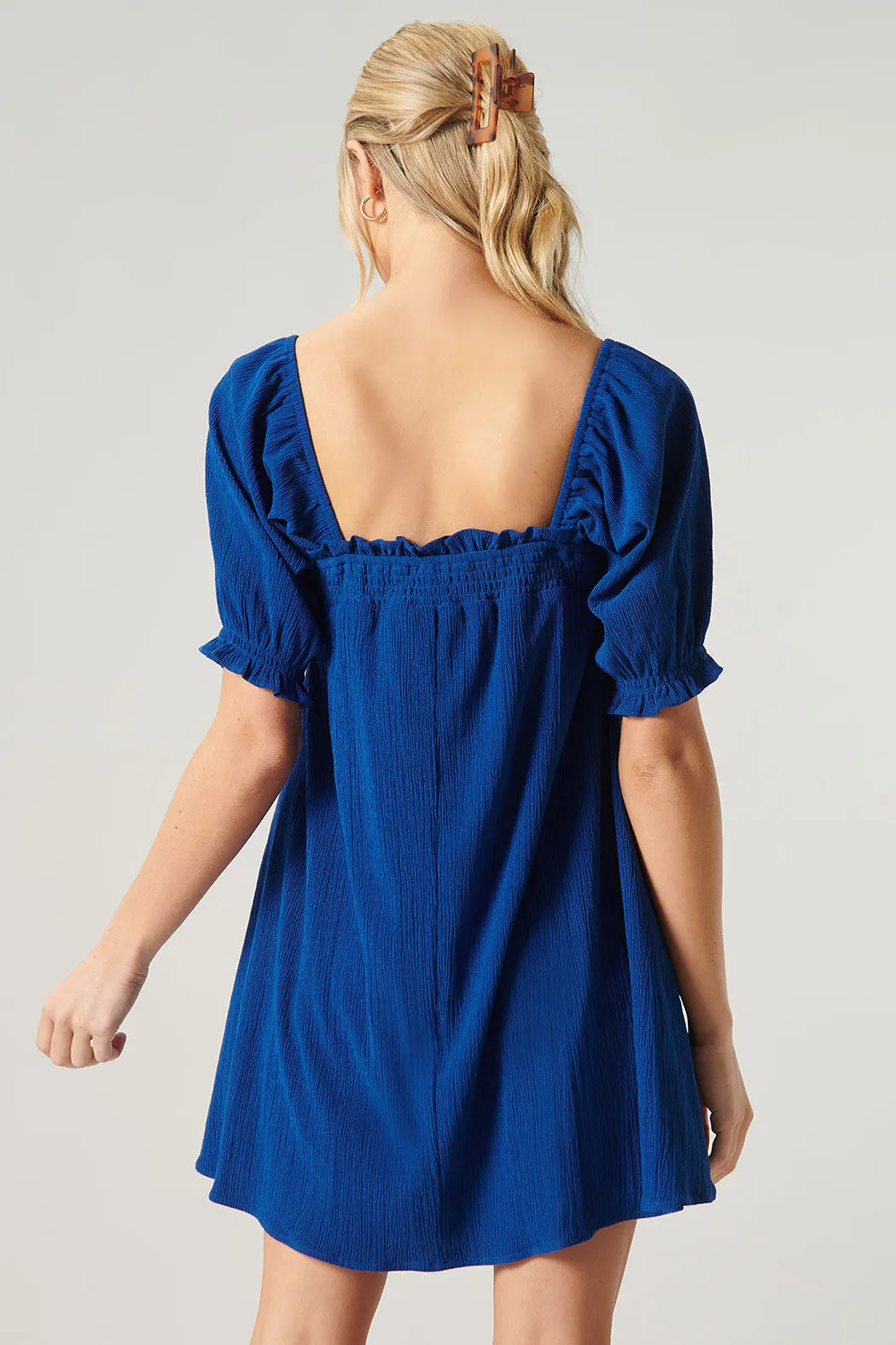 Miss Sunshine Convertible Sleeve Babydoll Dress