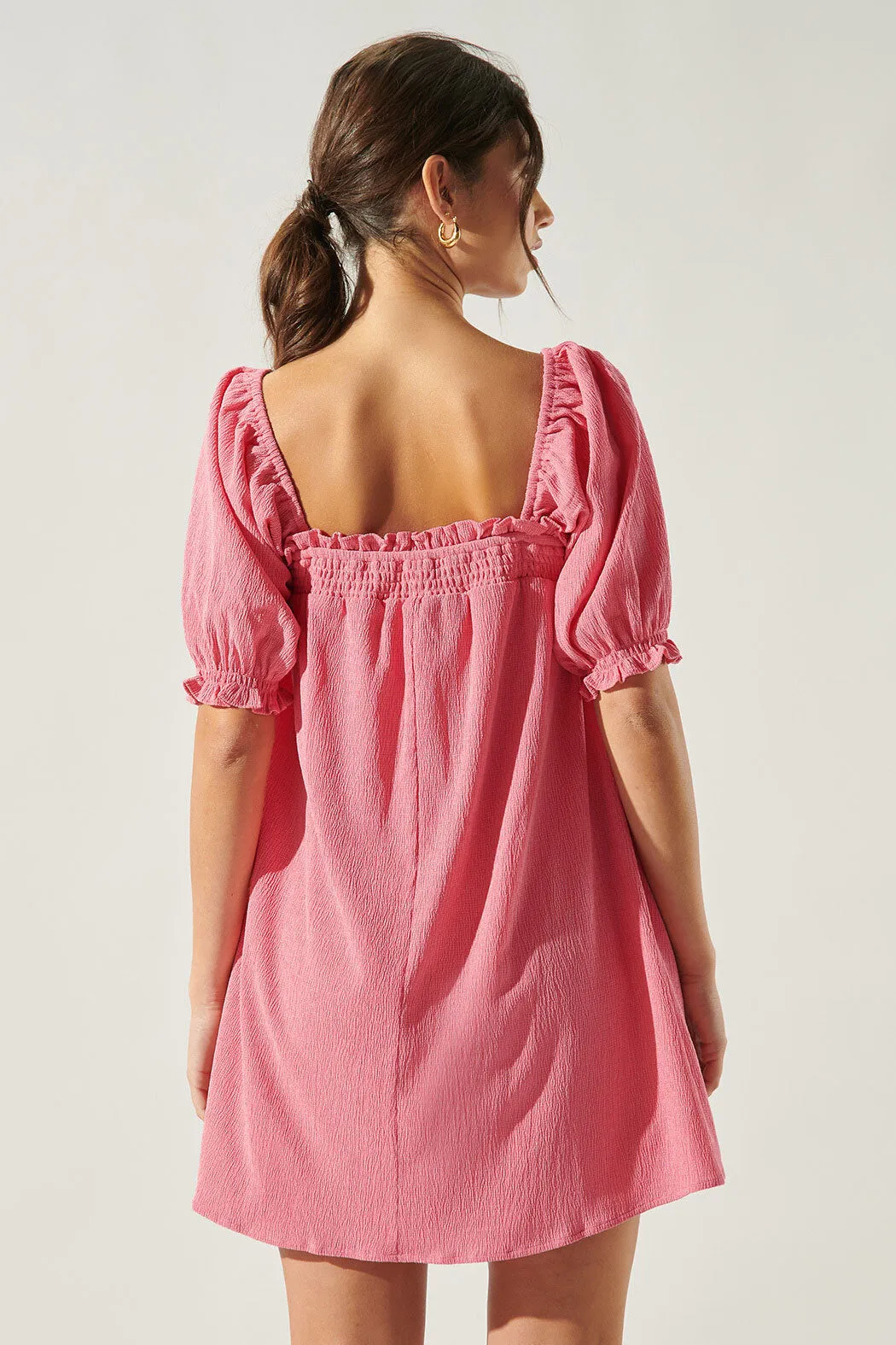 Miss Sunshine Convertible Sleeve Babydoll Dress