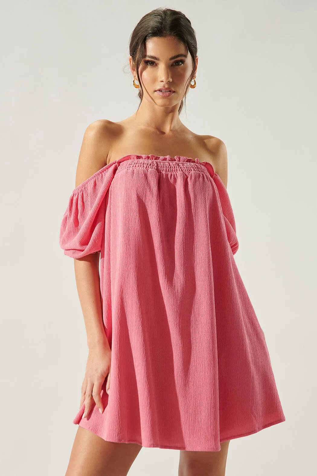 Miss Sunshine Convertible Sleeve Babydoll Dress