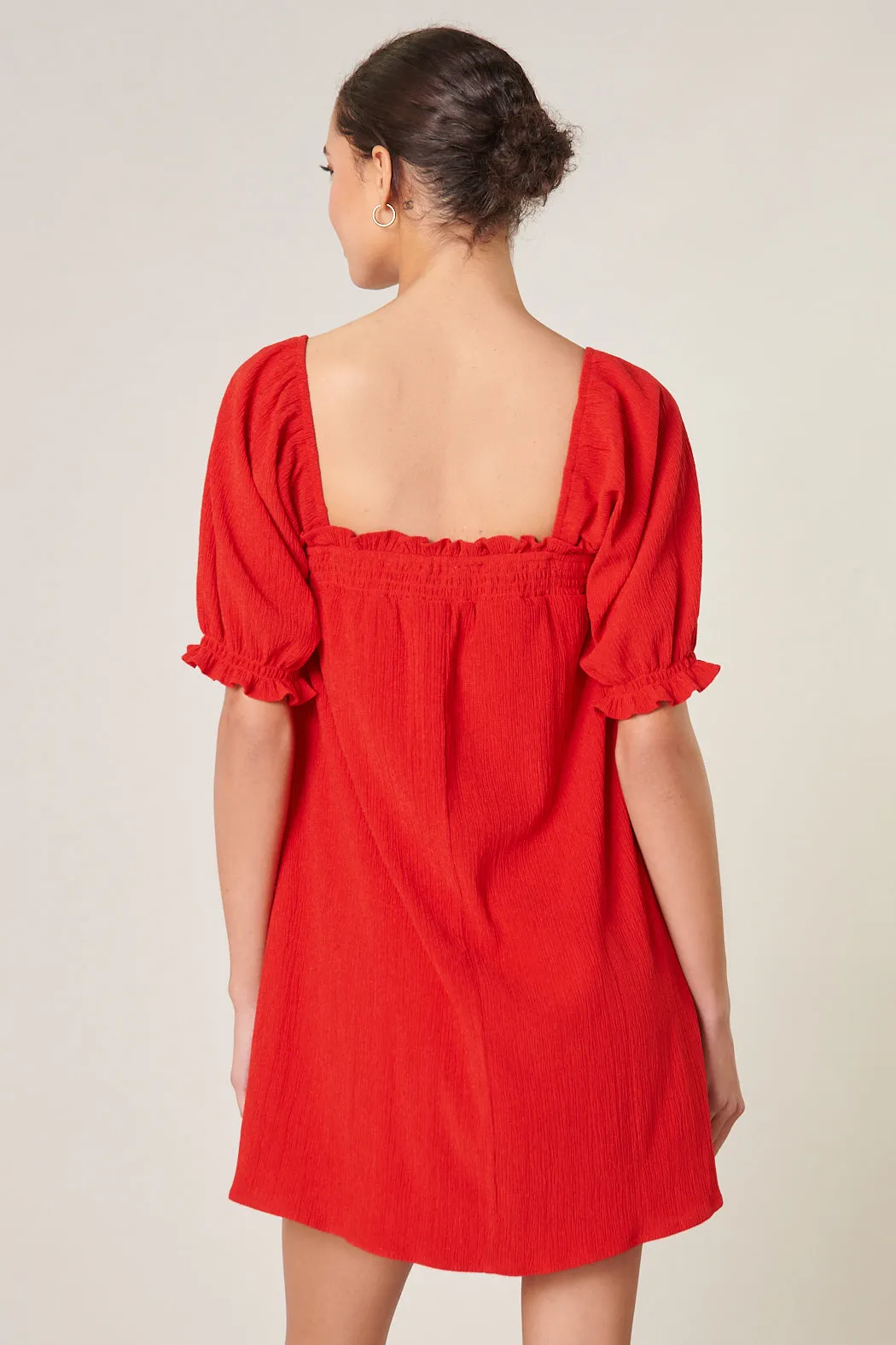 Miss Sunshine Convertible Sleeve Babydoll Dress