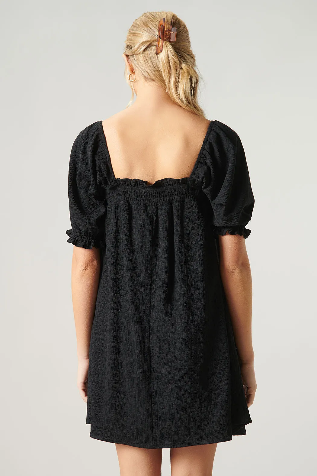 Miss Sunshine Convertible Sleeve Babydoll Dress