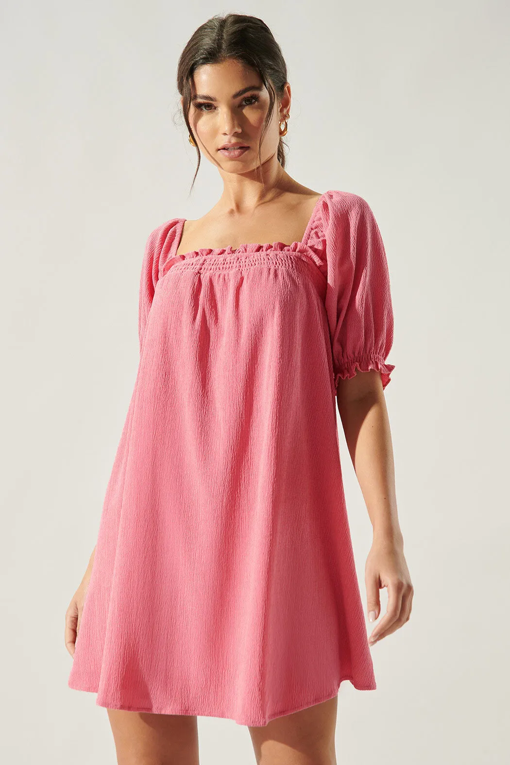 Miss Sunshine Convertible Sleeve Babydoll Dress