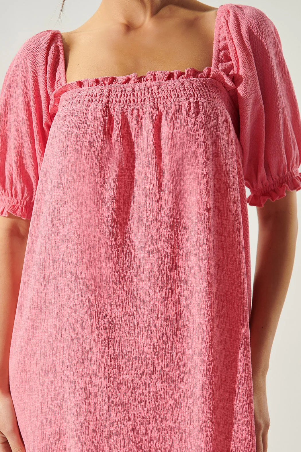 Miss Sunshine Convertible Sleeve Babydoll Dress