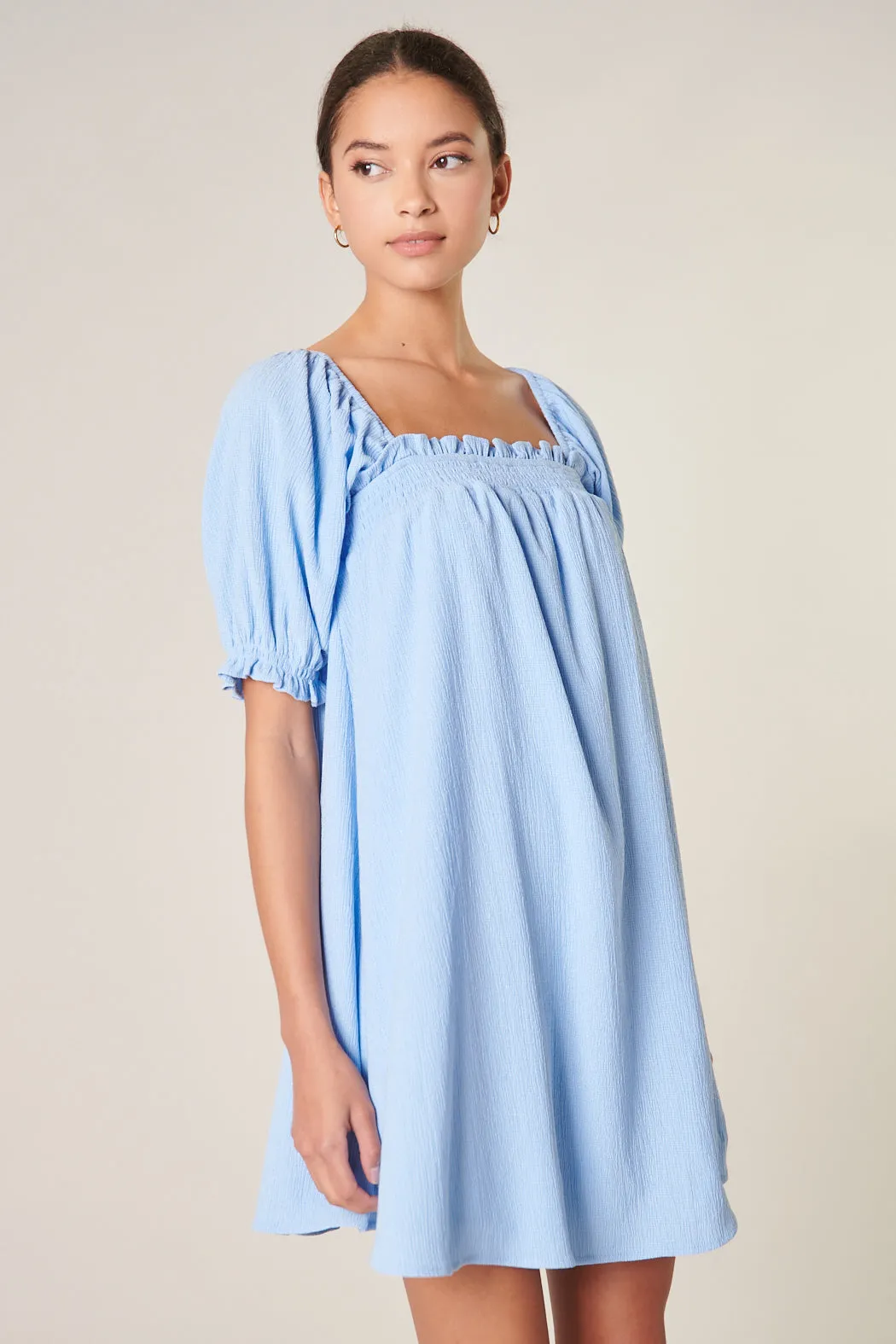 Miss Sunshine Convertible Sleeve Babydoll Dress