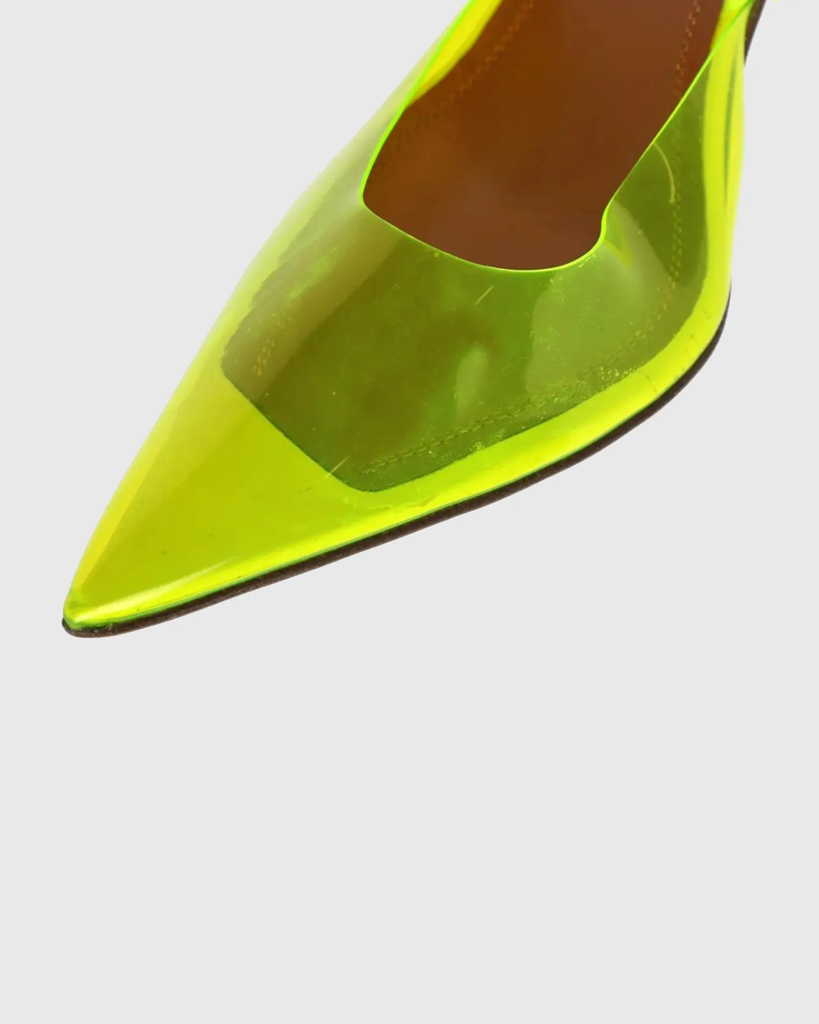 Natalia PVC Slingback Pumps In Yellow