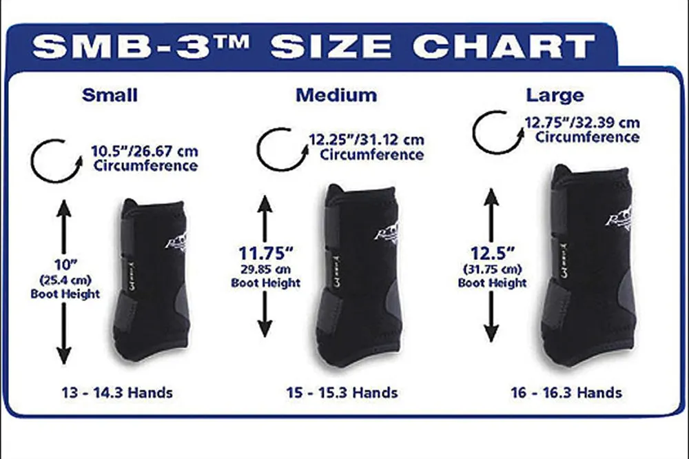 Professional Choice Smb 3 Front Rear Horse Sports Boots 4 Pack White