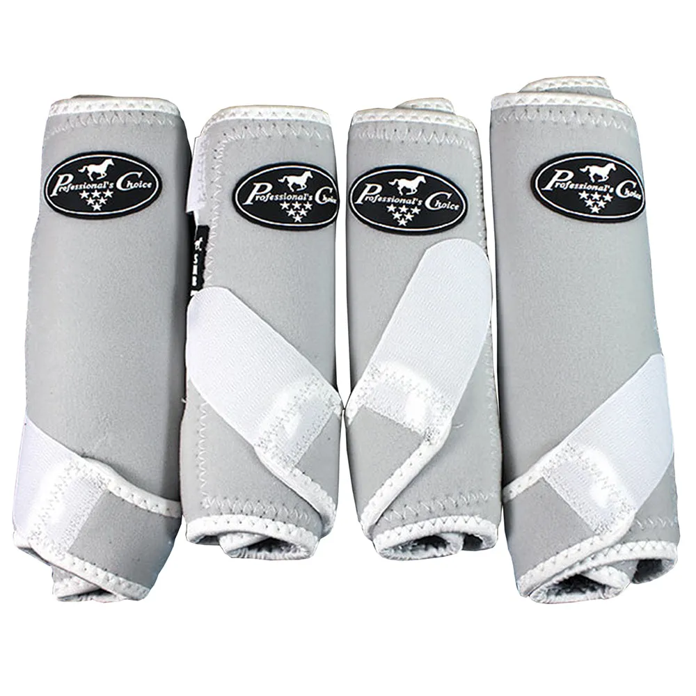 Professional Choice Smb 3 Front Rear Horse Sports Boots 4 Pack White