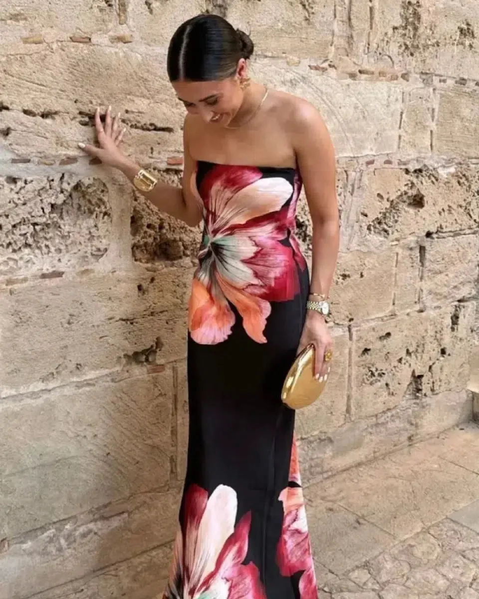 Ravena – Floral bandeau – Maxi dress