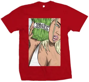 She's Talking Money - Red T-Shirt