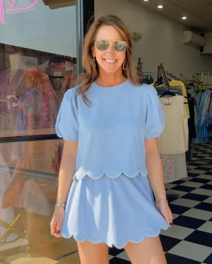 Sweet Serenity Pearl Skort Set