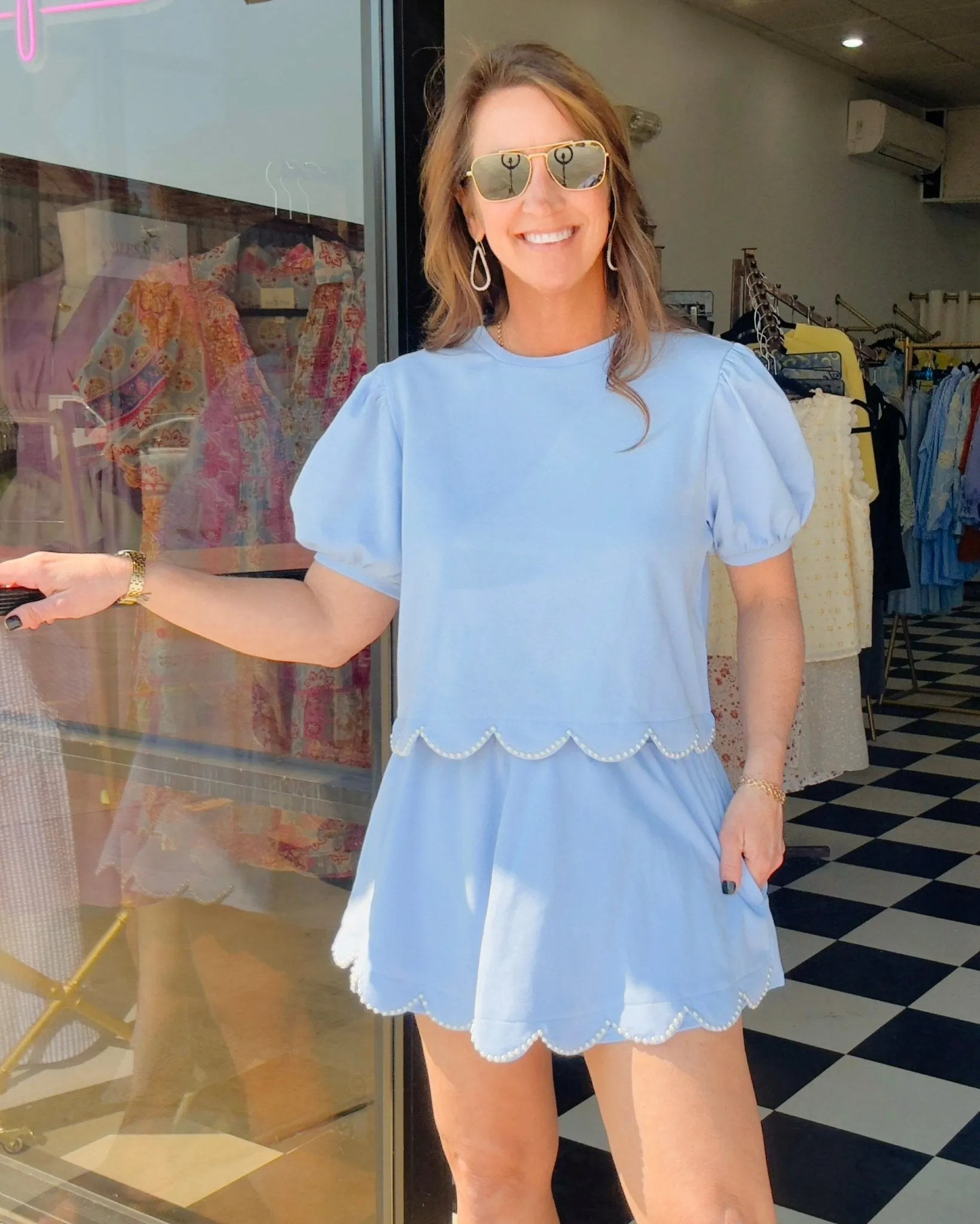 Sweet Serenity Pearl Skort Set