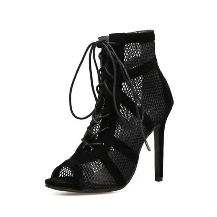 Sylis | Lace-up Sandals with Casual Mesh