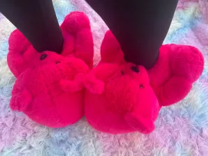 Teddy Bear Slippers Rose pink (Adult and Teen)