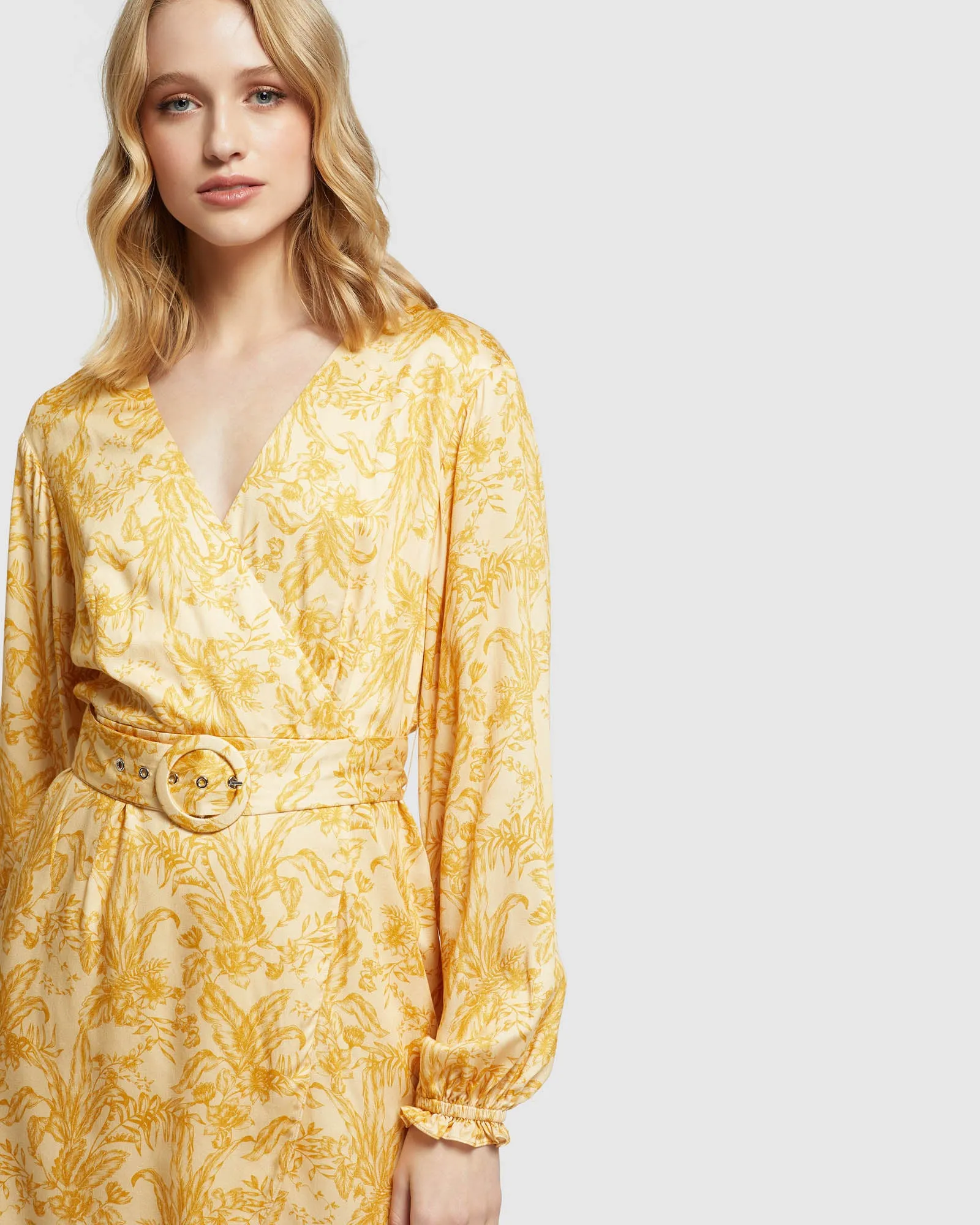 Trivia Tropical Print Dress